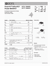 DataSheet IXFA10N60P pdf